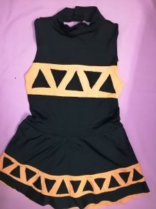 Kids Costumes to Hire - Unitard - orange & black